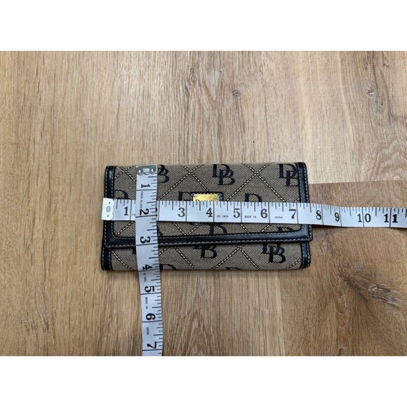 Vintage Dooney & Bourke Monogram Hobo Bag Canvas Matching Wallet - Picture 5 of 16